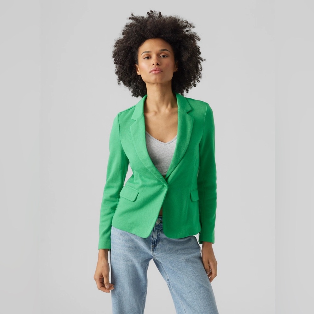 Green Blazer Top